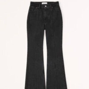 Abercrombie & Fitch High Rise Vintage Flare Jean (Black)